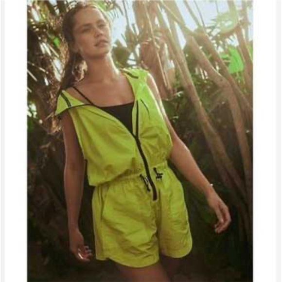 FP movement neon green jumpsuit, size M; new - Picture 1 of 5